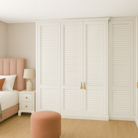 Drzwiczki ażurowe białe 50 mm białe 49,5x194,6 cm - idealne do szaf PAX IKEA