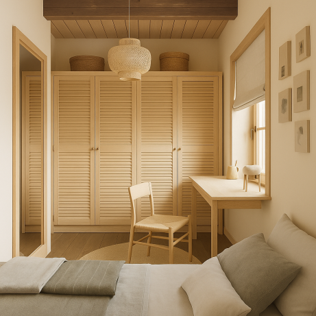 Drzwiczki ażurowe 32 mm sosnowe 49,5x229,4cm - idealne do szaf PAX IKEA